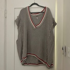 Oversized sweater vest